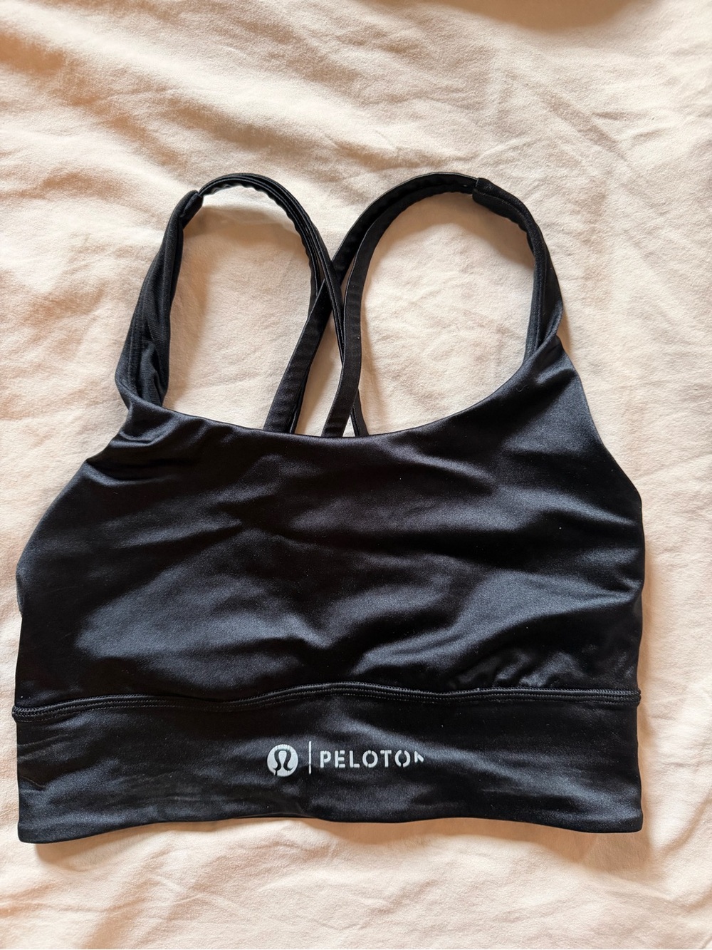 Peloton x lululemon Energy Longline Bra | Medium Support, Satin Shine